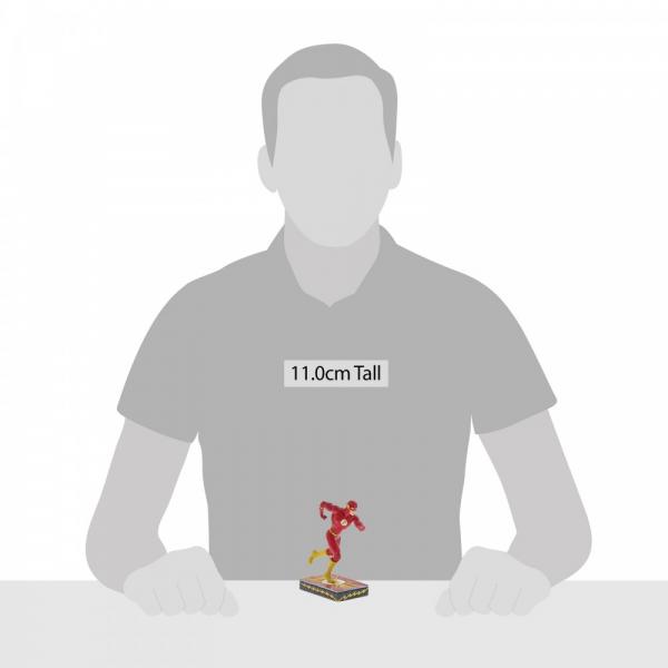 Jim Shore Flash Silver Age Hanging Ornament  DC Comics’ Justice League is comprised of the world’s most iconic superheroes. Jim Shore celebrates The Flash in an iconic pose in his signature wood carved look and folk art styling.