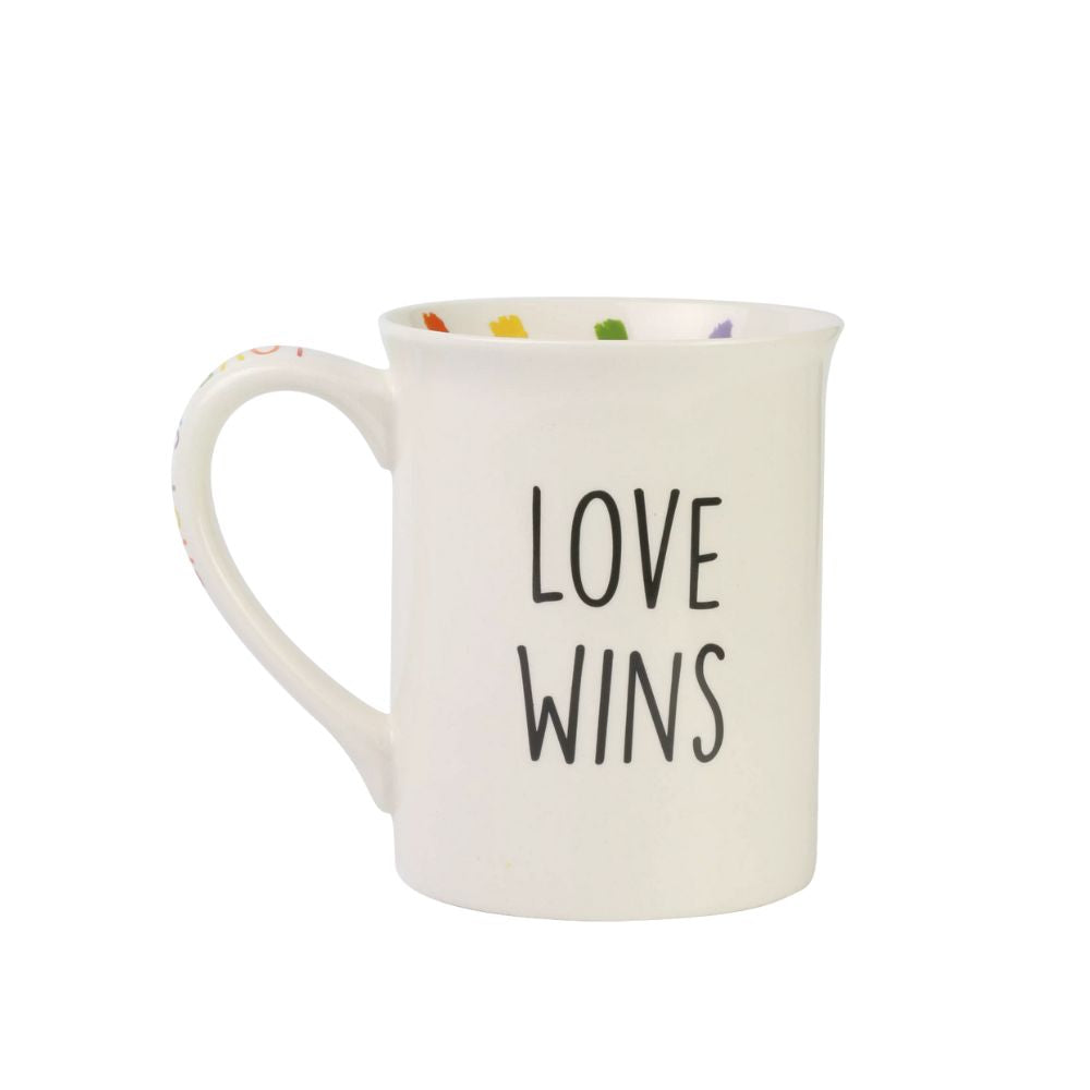 For You Rainbow Mug  Embrace and represent every colour of the rainbow with this heartfelt and chic glitter mug. Shout 'Love is Love' from the rooftops and advertise it on your coffee cup each morning.