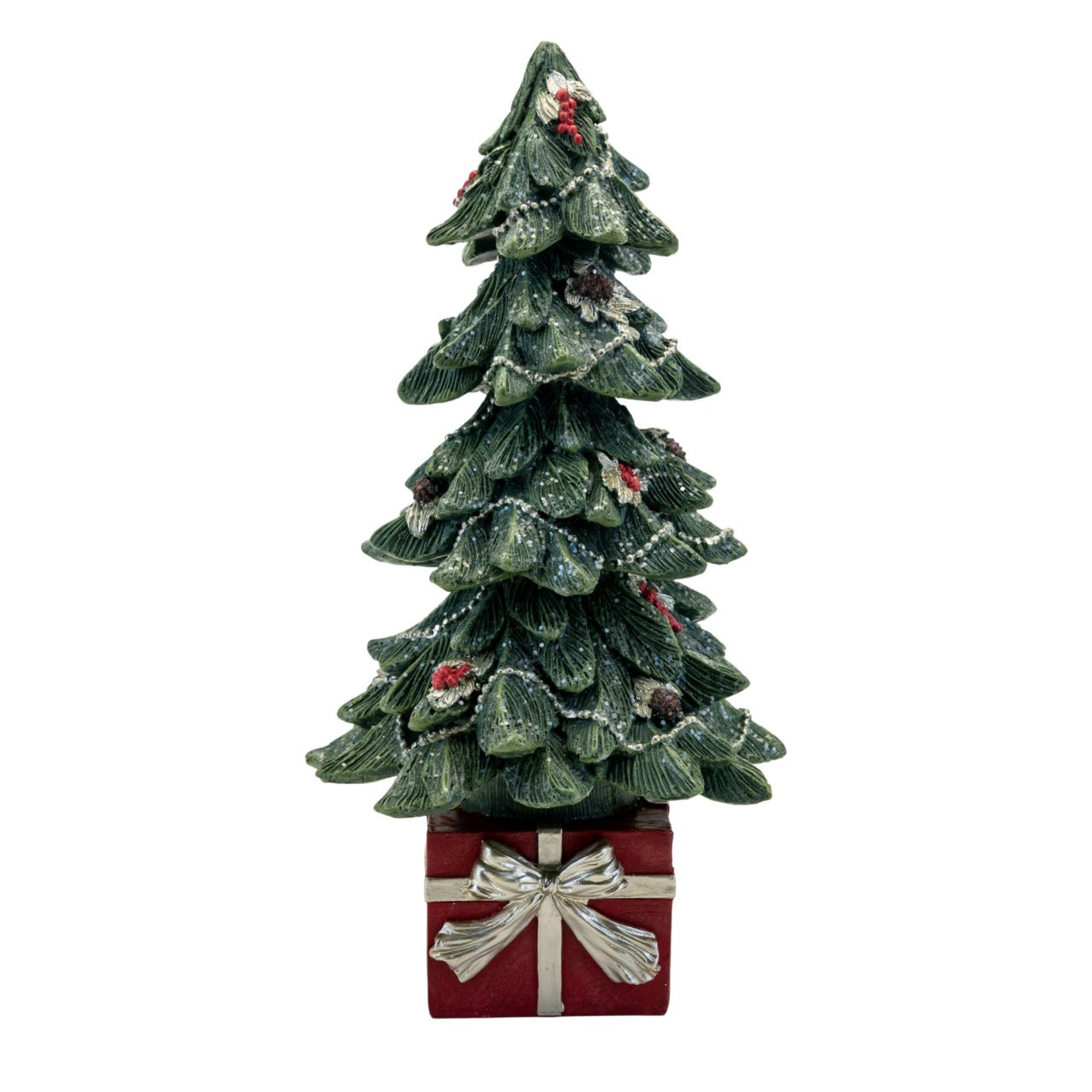 Freestanding Christmas Tree Ornament 26.5cm  A relaxing, cosy Christmas has never been so simple to achieve. Step away from the hustle and bustle and delve into a blissful, traditional Christmas with Holiday Cottage.