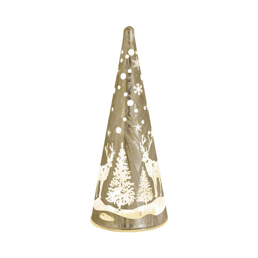 Christmas Frosted Haven Glass Cone LED Tube Light  A glass cone LED tube light.  This illuminating decoration is a delightful twist on the traditional this Christmas.