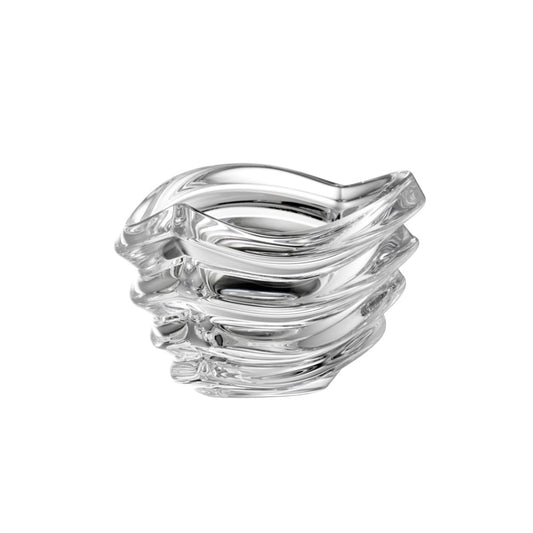 Galway Crystal Atlantic Small Bowl  The Atlantic Range has a unique and beautiful design that represents the sharp waves found in the Atlantic Ocean. It captures light and reflections no matter where it is placed. The Atlantic small bowl makes the perfect Token Gift!