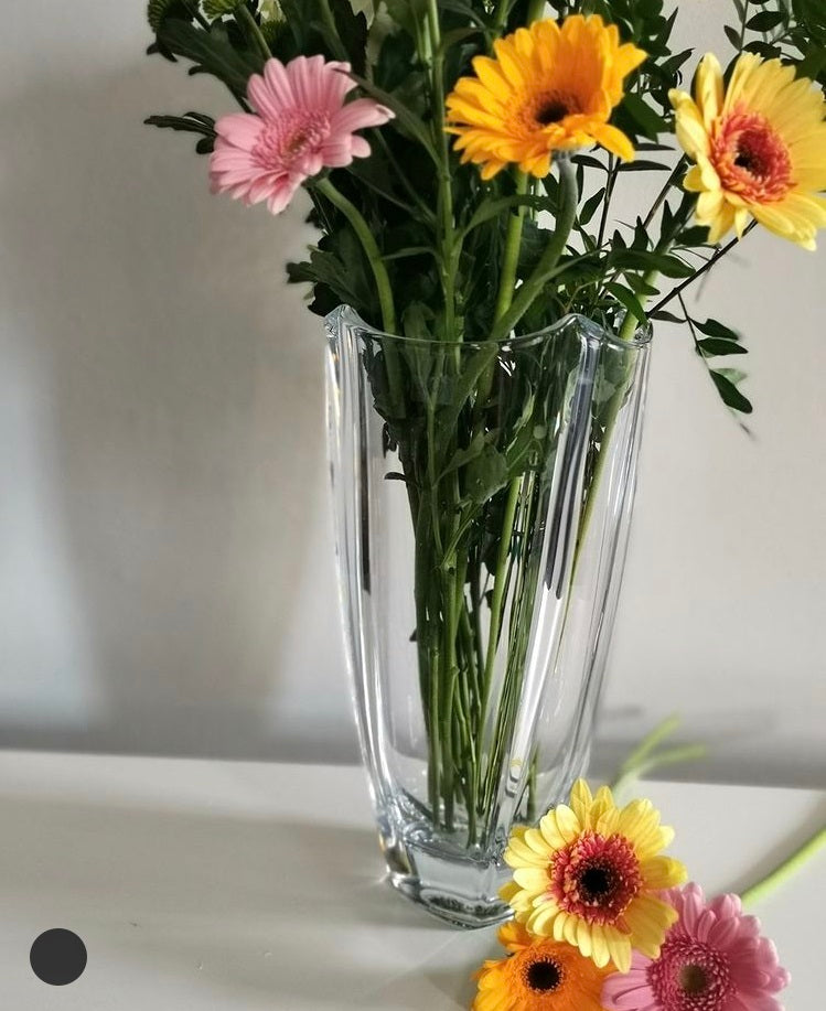 Galway Crystal Dune 12" Square Vase