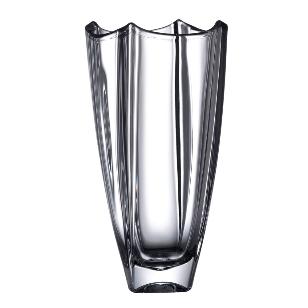 Galway Crystal Dune Square Vase 12"  The Dune 12 Vase's elegant design is influenced by the soft flowing lines of the sand dunes of Ireland's beautiful coastline.