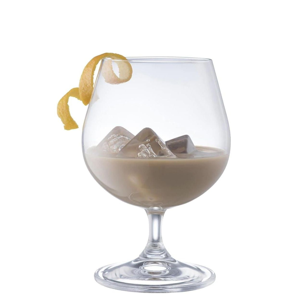 Galway Crystal Elegance Brandy / Irish Cream Liqueur Glass Pair  Looking for the perfect Brandy glass? Look no further we have the perfect after dinner glass for you. Our Elegance Brandy/Creme liqueur glass is known for its generous bowl size which allows the aromas and flavours to blossom and build inside so that the drinker gets an enhanced experience.