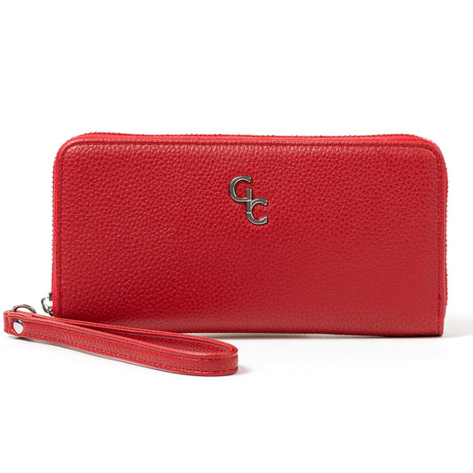 Galway Crystal Fashion Ladies Wallet - Red  Our Galway Crystal Red wallet is casual yet classy and perfect for carrying lifes little essentials. Use this elegant wallet to safely store cash, cards and more within a zip closure.