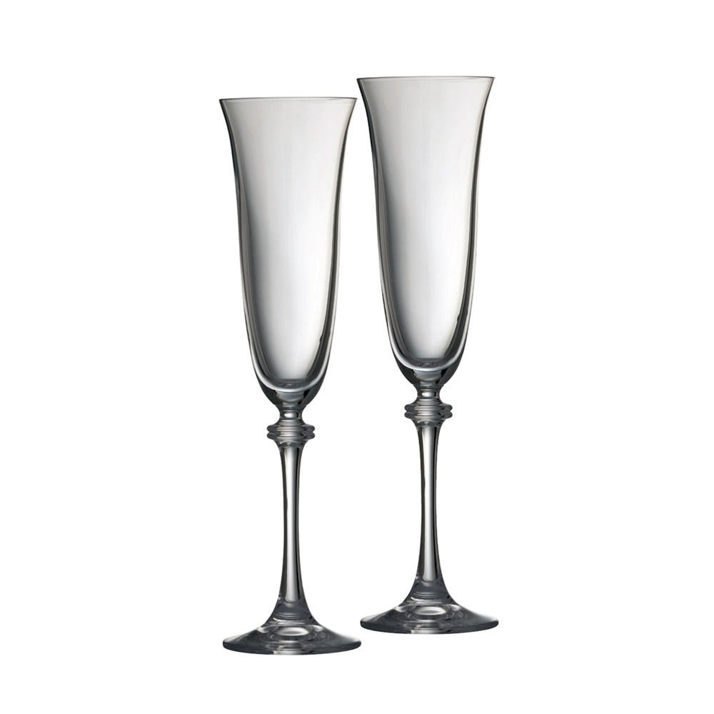 Galway Crystal Liberty Flute Glass Pair  If you love your "fizz" then our champagne flutes are for you, representing luxury and class. The Liberty flutes look elegant and features a nice long stem making it easy to hold without warming up the champagne.