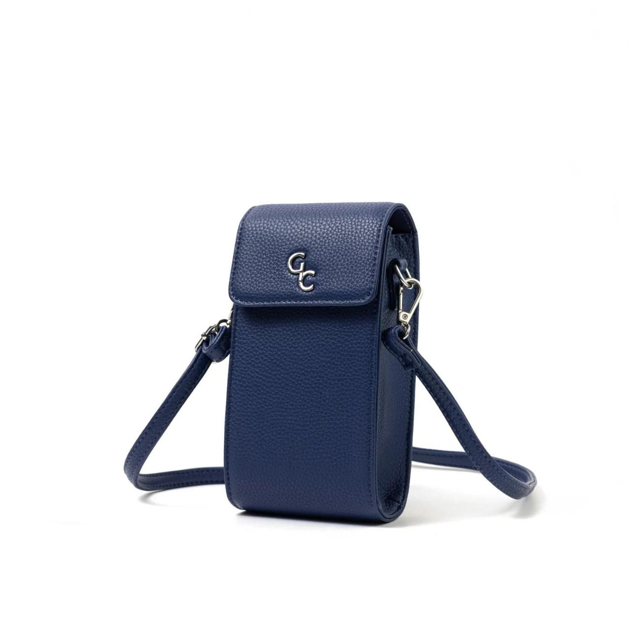 Mini Cross Bag - Navy by Galway Crystal  Introducing the new must have accessory that is truly functional. Our Light weight, Slim, Sleek, Crossbody bag is designed to hold the most essential accessory: Your mobile phone. There is nothing more liberating than carrying a lightweight bag that carries your essentials.