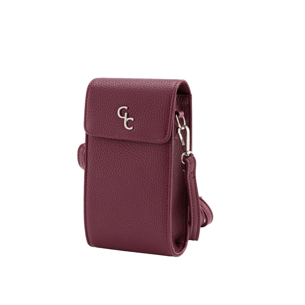Mini Cross Body Bag - Mulberry by Galway Crystal  Introducing the new must have accessory that is truly functional. Our Light weight, Slim, Sleek, Crossbody bag is designed to hold the most essential accessory: Your mobile phone. There is nothing more liberating than carrying a lightweight bag that carries your essentials