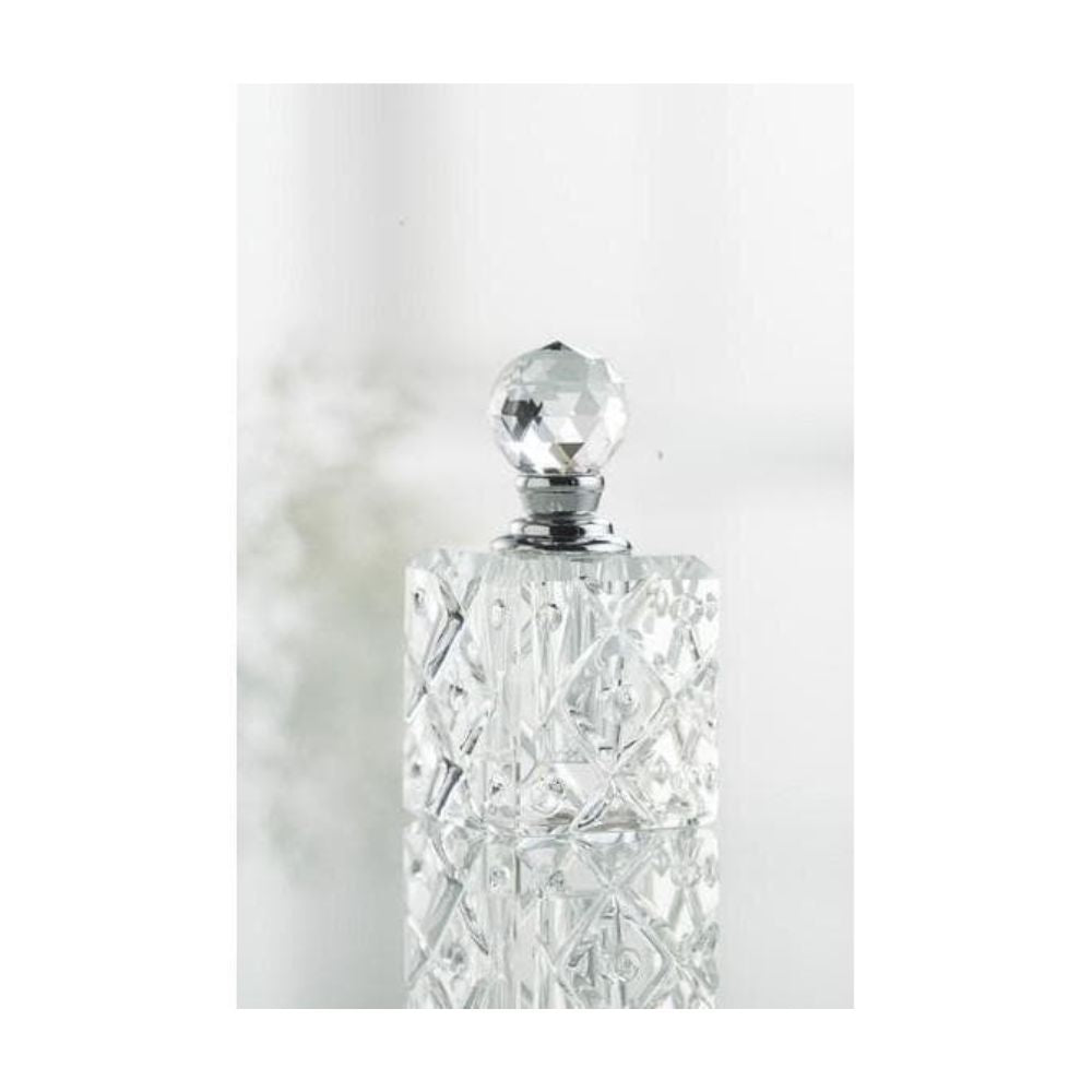 Galway Crystal Mini Square Perfume Bottle  The Mini Square Perfume Bottle is beautifully cut and elegant which makes it the perfect gift for that special lady!