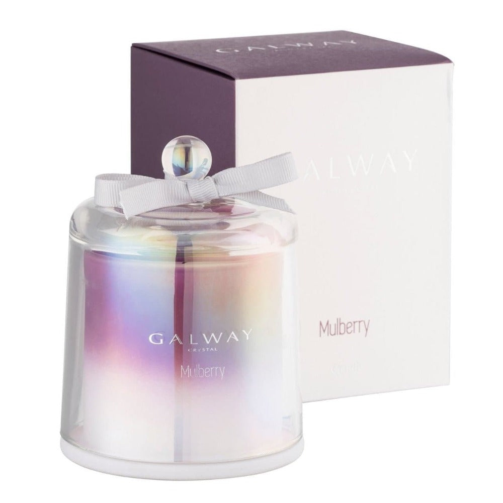 Galway Crystal Mulberry Scented Bell Jar Candle