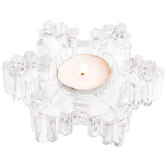Galway Crystal Snowflake Votive - LED Tealight 
