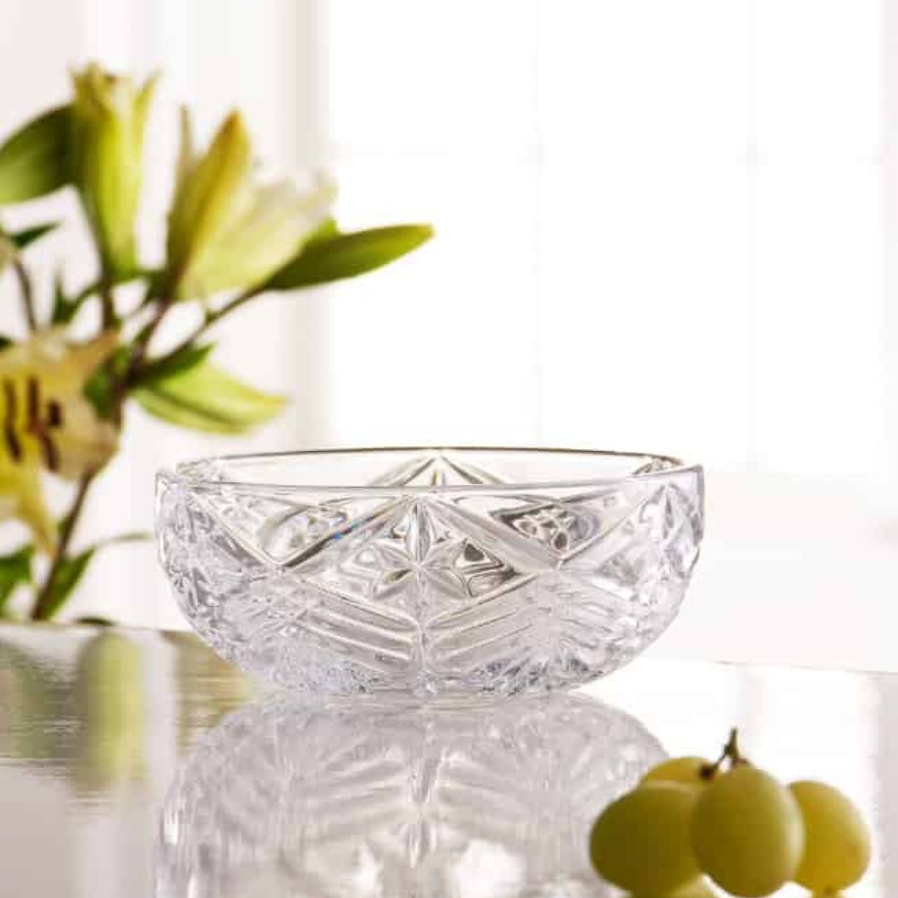 Galway Crystal Symphony 6" Bowl  Galway Crystal Symphony has a unique and beautiful design. It captures light and reflections no matter where it is placed. It makes the perfect Homeware Gift either for someone special or for yourself!