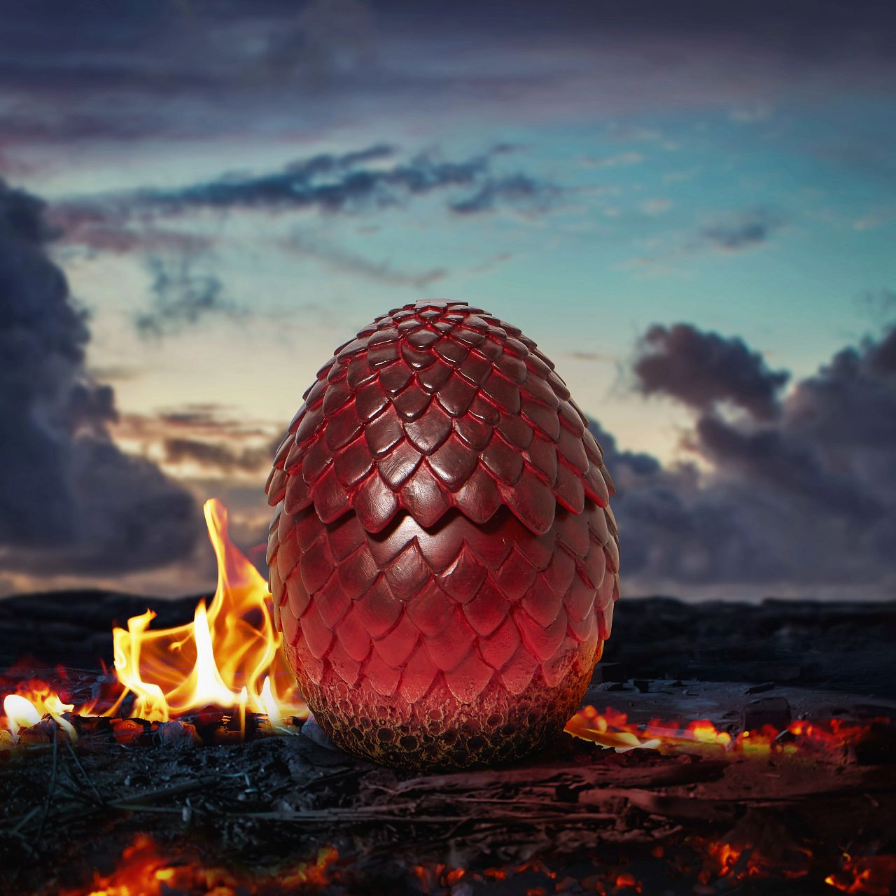 Department 56 Game of Thrones Dragon Egg Trinket Box  Drogon is the last known Dragon in existence and the personal mount of Daenerys. Known for his black and red scale he strikes a terrifying and imposing presence. But you can forget that he came from something so small as this egg.