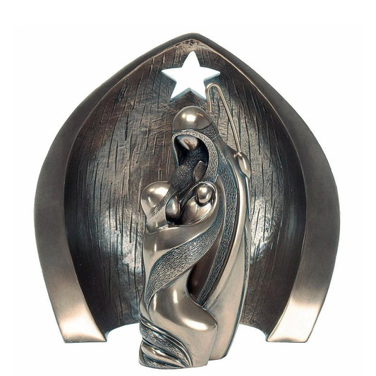 Genesis The Holy Family Crib  Its the most wonderful time of the year and we have the most wonderful products to deck the halls with. Each bronze ornament from the festive collection features a ribbon to hang on your tree. New Christmas range from Genesis Fine Arts.