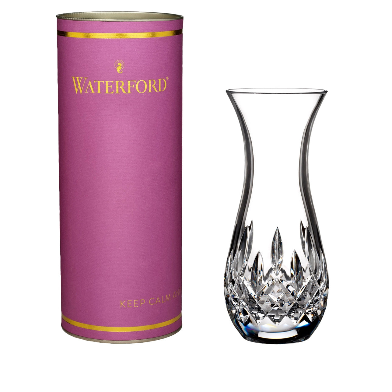 Waterford Giftology Lismore Sugar 6in Bud Vase  The Giftology collection features Waterford's best crystal gifts in compelling gift boxes designed in 5 different eye-catching colour schemes with opulent gold touches.
