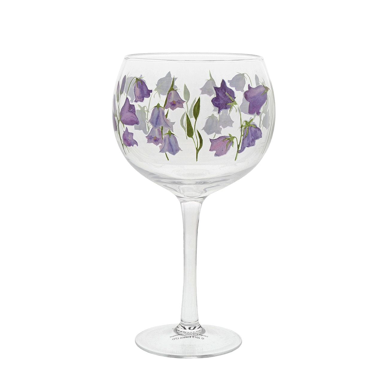 Ginology Bluebell Copa Gin Glass  Beautiful in blue, this Bluebell Gin glass is perfect for your garden parties. We recommend pairing our Bluebell glass with a premium Gin and a floral tonic Garnish with pretty blue flowers to make your drink look even cuter.