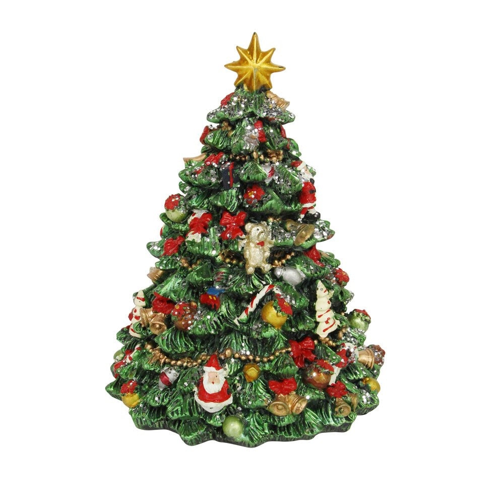 Revolving Christmas Tree Music Box  Browse our beautiful range of luxury Christmas tree decorations and ornaments for your tree this Christmas.  Add some style to your home this Christmas with this beautifully decorated Christmas tree.