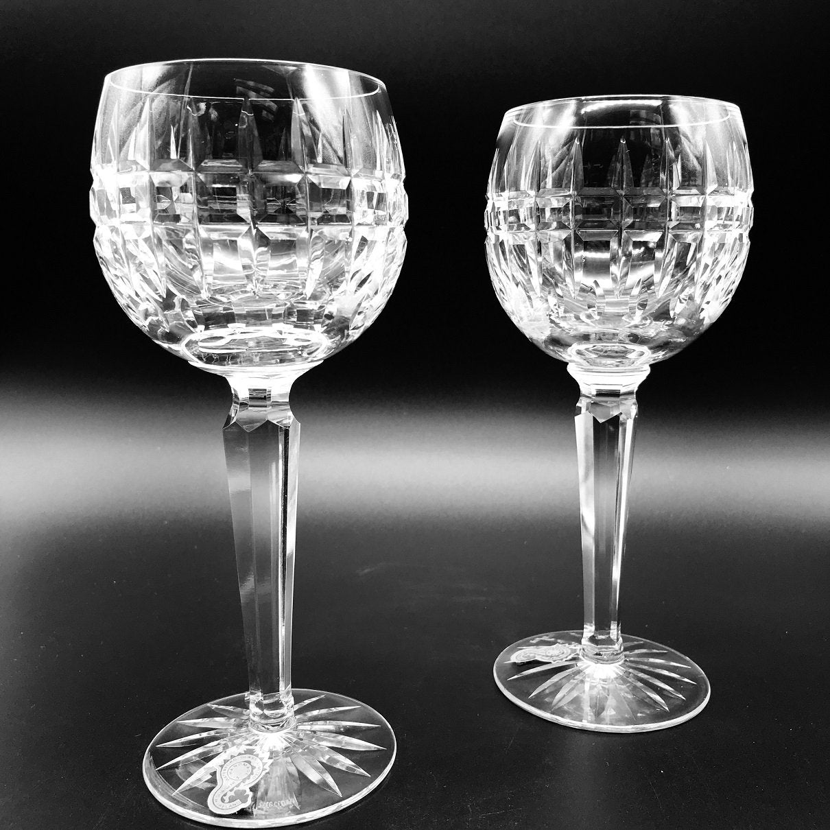 Waterford Crystal Glenmore Hock Pair  The Waterford Glenmore pattern is a stunning combination of brilliance and clarity.