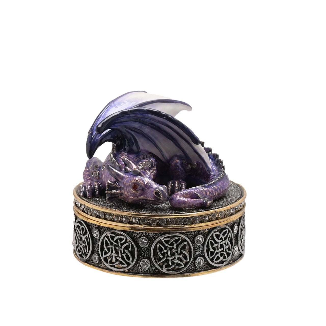 Gothic Purple Dragon Jewllery Box  A gothic purple dragon jewellery box by THE SEASONAL GIFT CO®.  This majestic jewellery box captures the mythical world of dragons for those obsessed with fantasy.