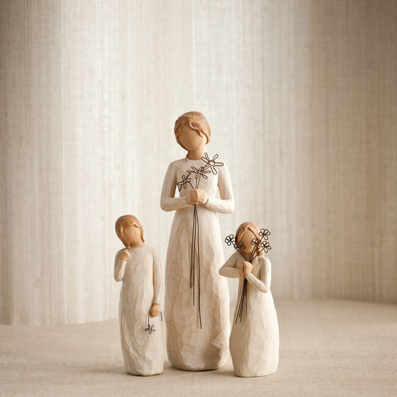 Grateful by Willow Tree  Willow Tree is an intimate line of figurative sculptures representing sentiments of love, closeness, healing, courage, hope...all the emotions we encounter in life. Artist Susan Lordi hand carves the original of each Willow Tree sculpture.