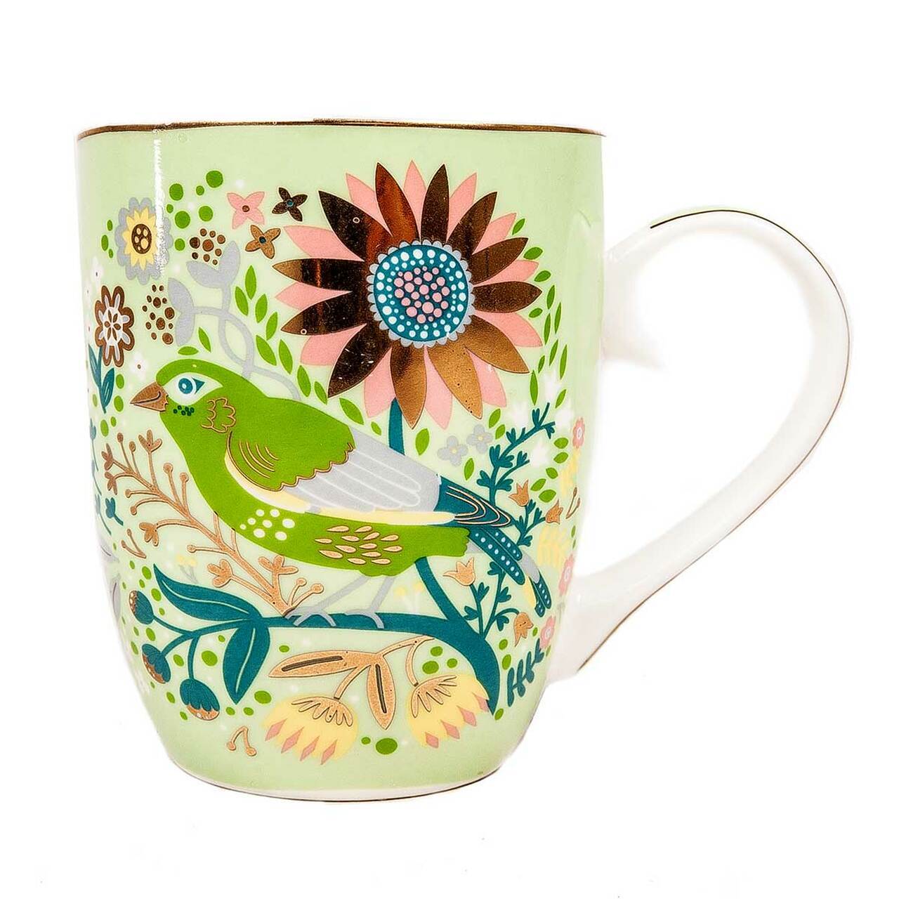 Tipperary Crystal Greenfinch Single Birdy Mug