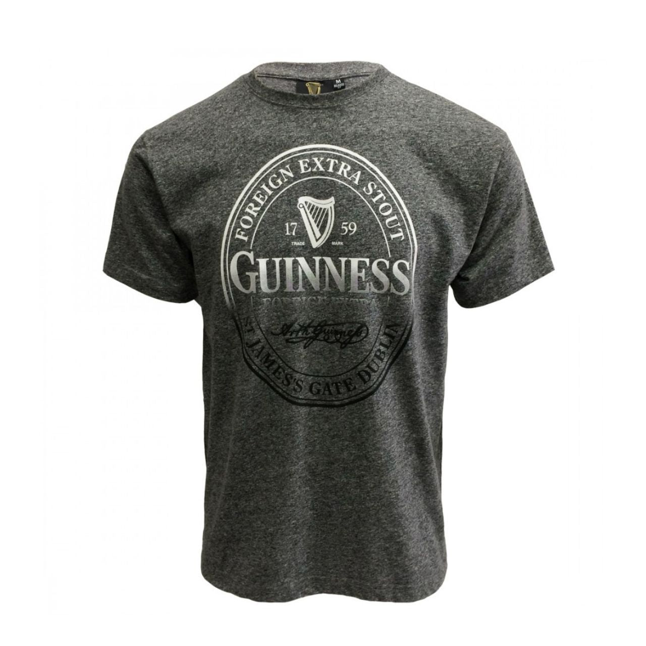 Grey Guinness Grindle Stamp T-Shirt