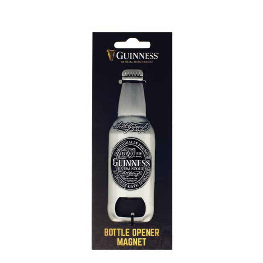 Guinness 3D Embossed Metal Bottle Opener Magnet