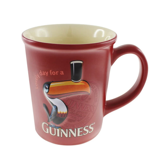 Guinness Embossed Toucan Mug  'Lovely day for a Guinness' 