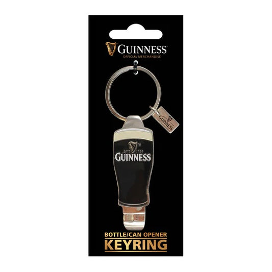 Guinness Pint Bottle Opener Keyring  Guinness Official Merchandise