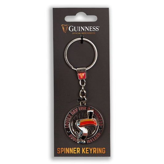 Guinness Spinning Toucan Keyring Guinness Official Merchandise