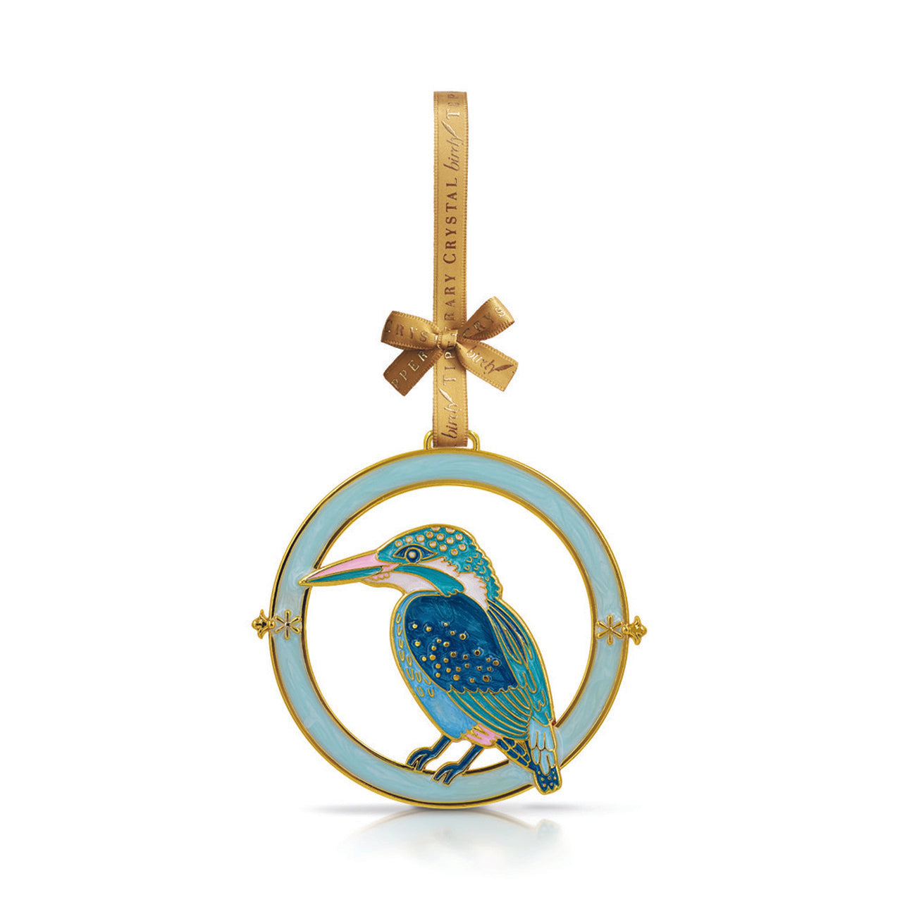 Tipperary Crystal Hanging Christmas Decoration - Kingfisher