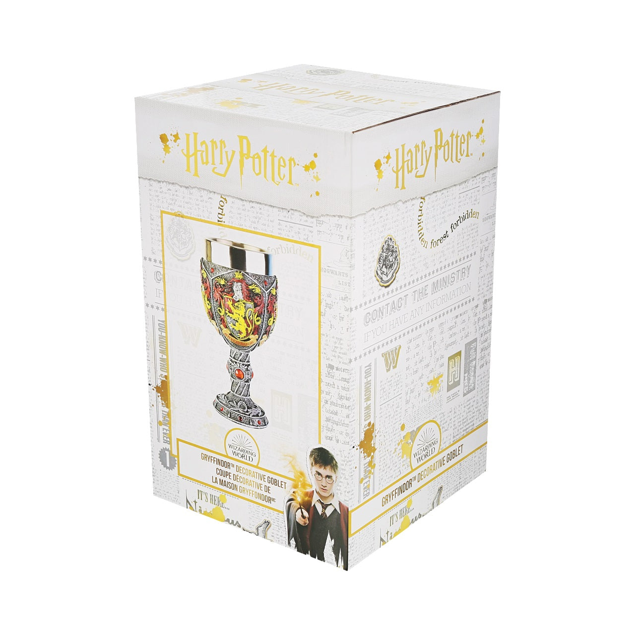 Harry Potter Gryffindor Decorative Goblet  So the sorting hat has placed you in the Gryffindor house. With a lion as its crest and Professor McGonagall at its head, Gryffindor is the house which most values the virtues of courage, bravery and determination.