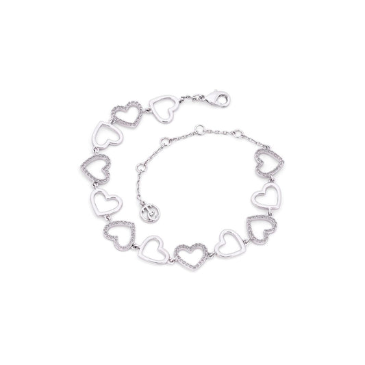 Tipperary Crystal Open Hearts Bracelet - Silver  A collection that is truely the ultimate expression of love, a wearable statement of the strength and fragility of the heart, a small shimmering reminder of love to cherish... forever!