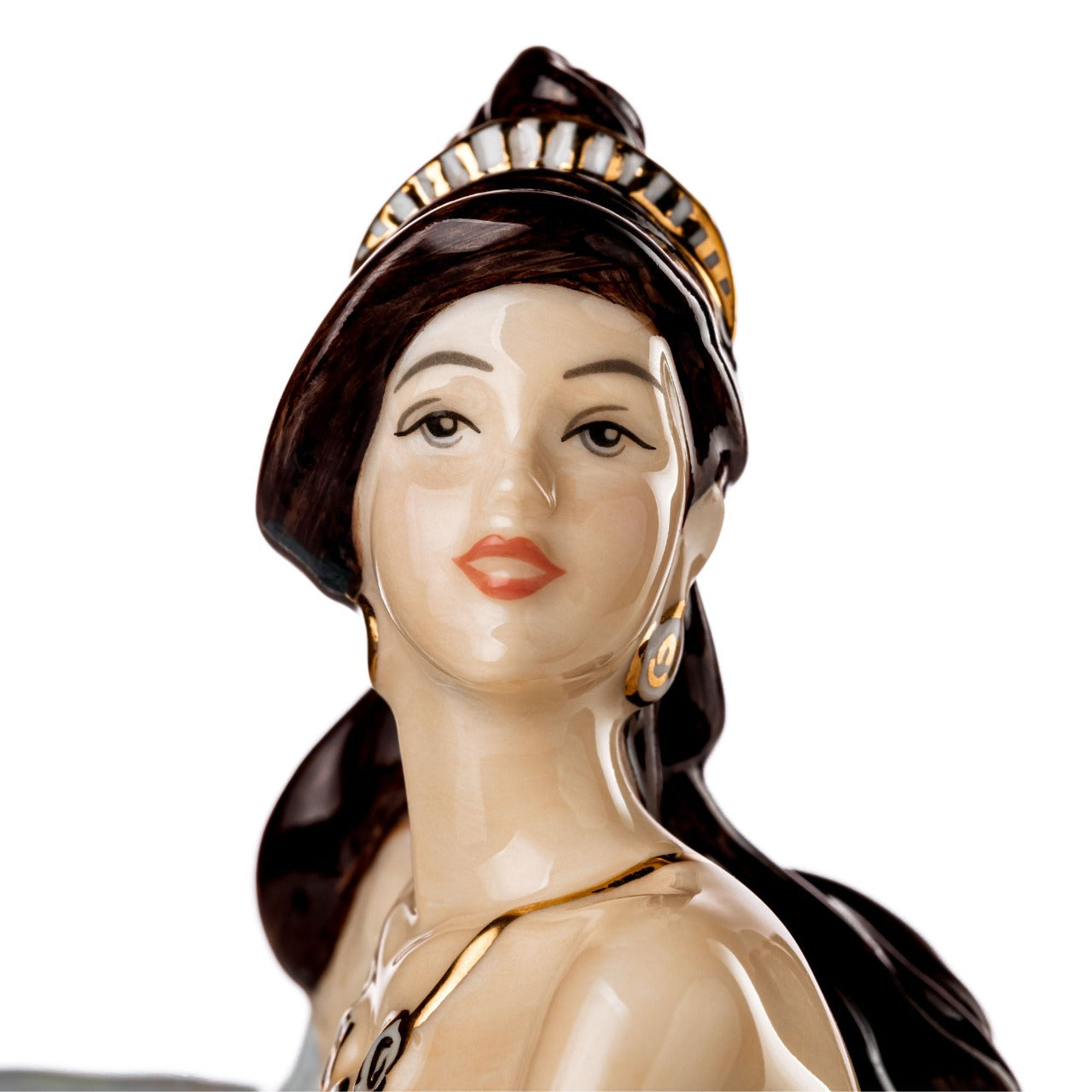 English Ladies Heavenly Charm  The latest figurine to join our English Ladies collection is Heavenly Charm. This beautiful figurine is part of our Charm range following the same hand-crafted design as Golden Charm and Sweet Charm. This gorgeous figurine is dressed pastel blue gown which is detailed with real gold highlights that glisten in the light.