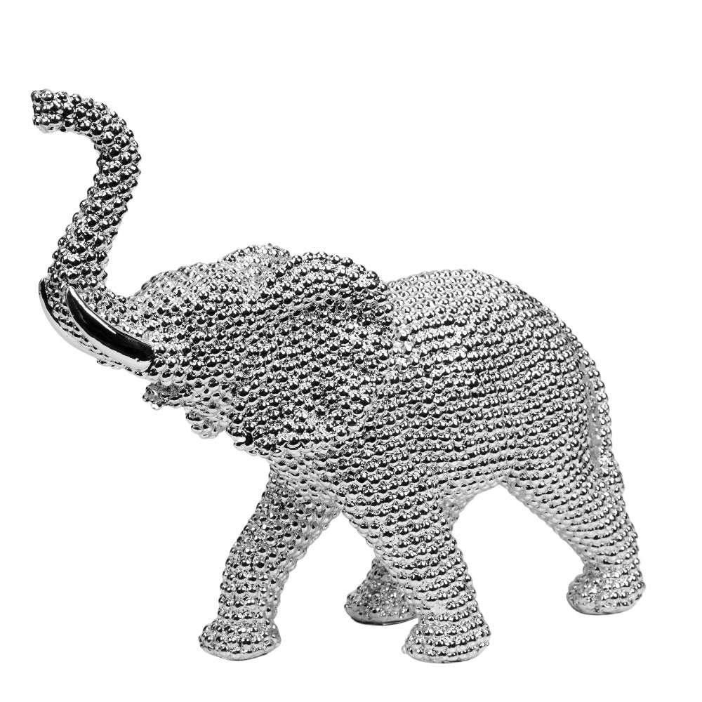 Hestia Diamante Elephant  Bring an elegant touch of glamour to any space with this glittering silver diamante effect elephant figurine. From the HESTIA® Silver Luxe collection - unparalleled glamour, style and elegance in contemporary home and gift.