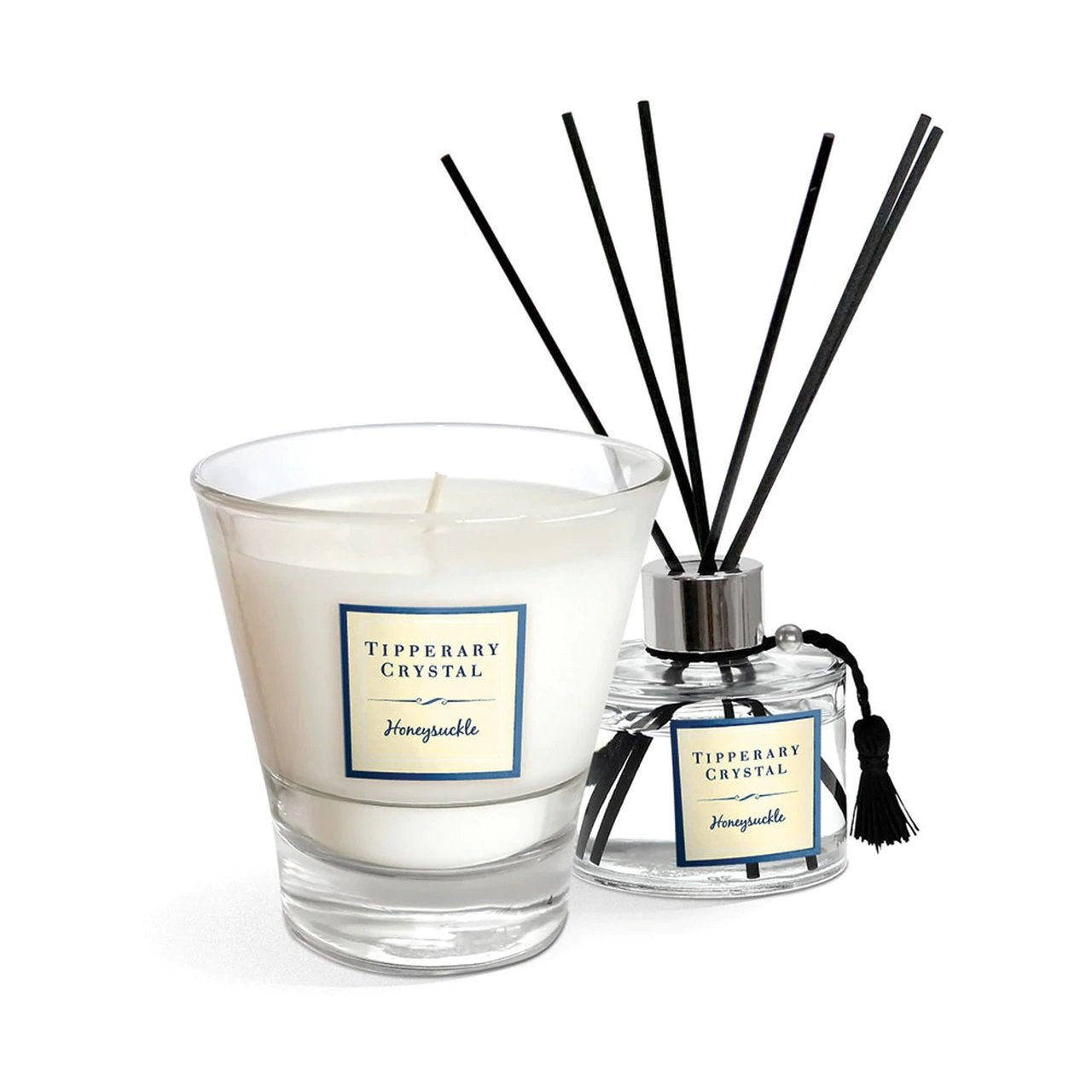 Tipperary Crystal Honeysuckle Candle & Diffuser Gift Set