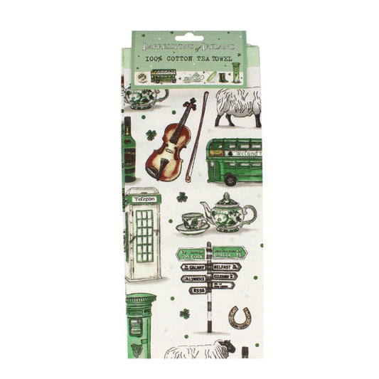 Impressions of Ireland Tea Towel  Cotton  ‎18 x 16 x 4 cm