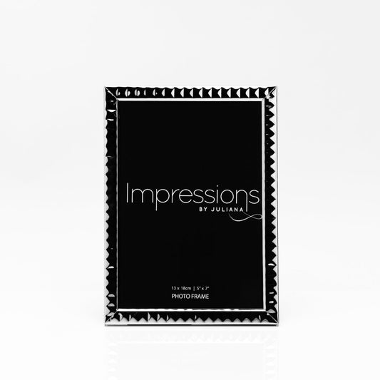 Impressions Silver Plated Diamond Textured Photo Frame 5" X 7"  Give a precious photo the perfect place to shine with this stylish silver plated photo frame. From Impressions - helping your precious pictures speak their thousand words.