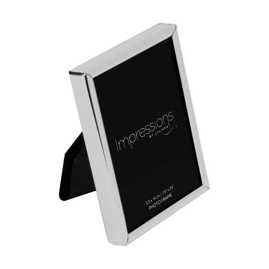 Impressions Thin Silver Plated Photo Frame 3.5" X 5"  A beautifully simple silver plated photo frame from IMPRESSIONS® by Juliana. Complete with standing strut.