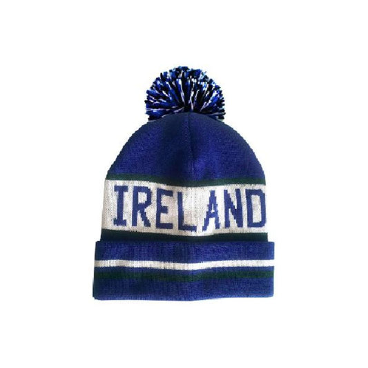 Cara Craft Ireland Navy Bobble Hat  - Woolen Hats - Machine Washable - Soft Touch - Premium Feel - Designed in Ireland