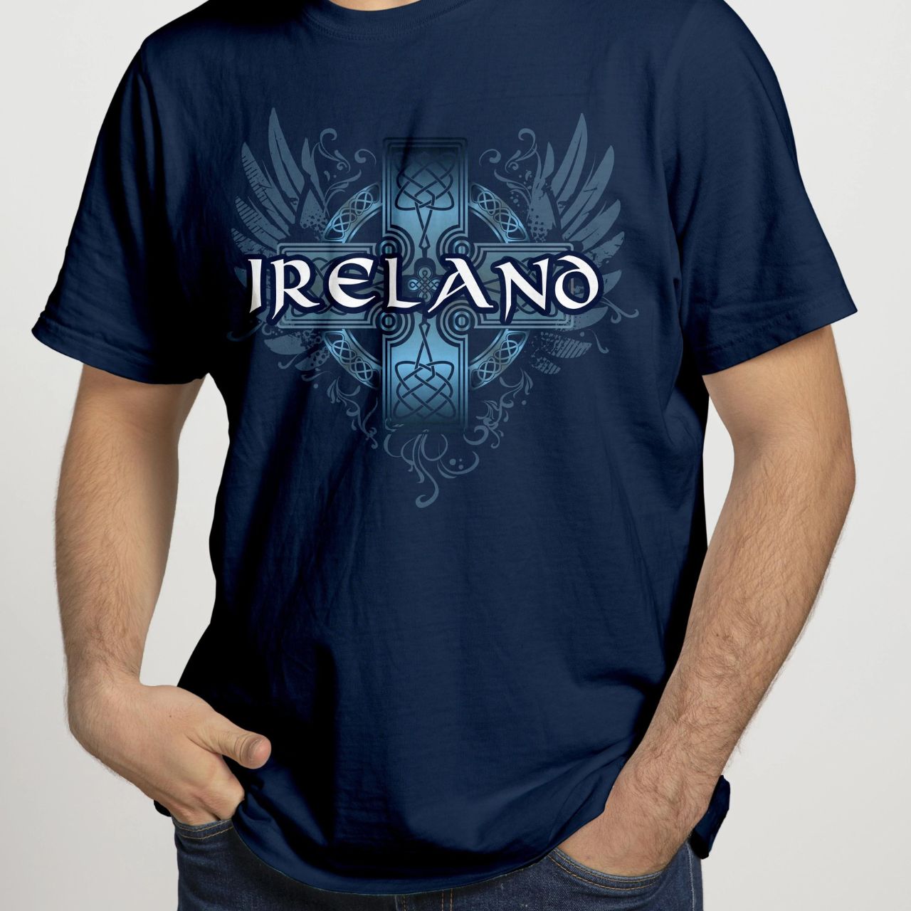 Cara Craft Ireland Navy Celtic Wings T-Shirt