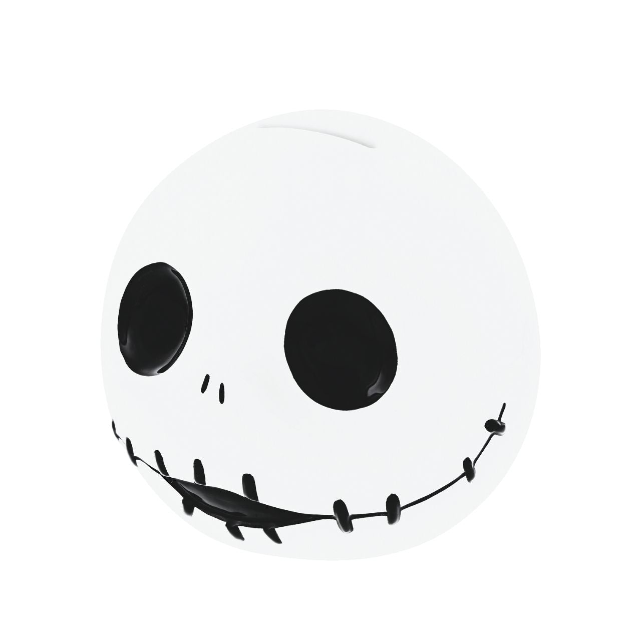 Disney Master of Fright Jack Skellington Money Bank  The Master of Fright is here with his cross-stitch mouth and big eyes. The Jack Skellington Money Bank is perfect for any Nightmare Before Christmas fan.