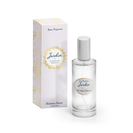 Tipperary Crystal  Jardin Collection Christmas Room Fragrance - Christmas Dreams  Jardin Collection Christmas Room Fragrance - Christmas Dreams - NEW 2022  Inspired by the warm, spicy aromas of the festive season Tipperary Crystal have produced the most beautiful collection of Christmas inspired scented candles and fragrance diffuser sets all of which are presented in exquisitely designed festive gift boxes.