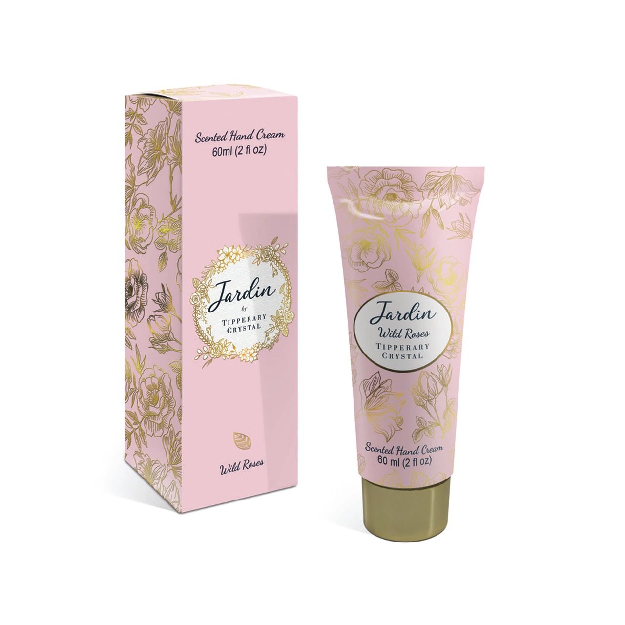 Tipperary Crystal Jardin 60Ml Handcream - Wild Roses  Gorgeous Jardin handcreams from Tipperary Crystal are the ultimate pampering treats and would make a lovely gift for someone special.
