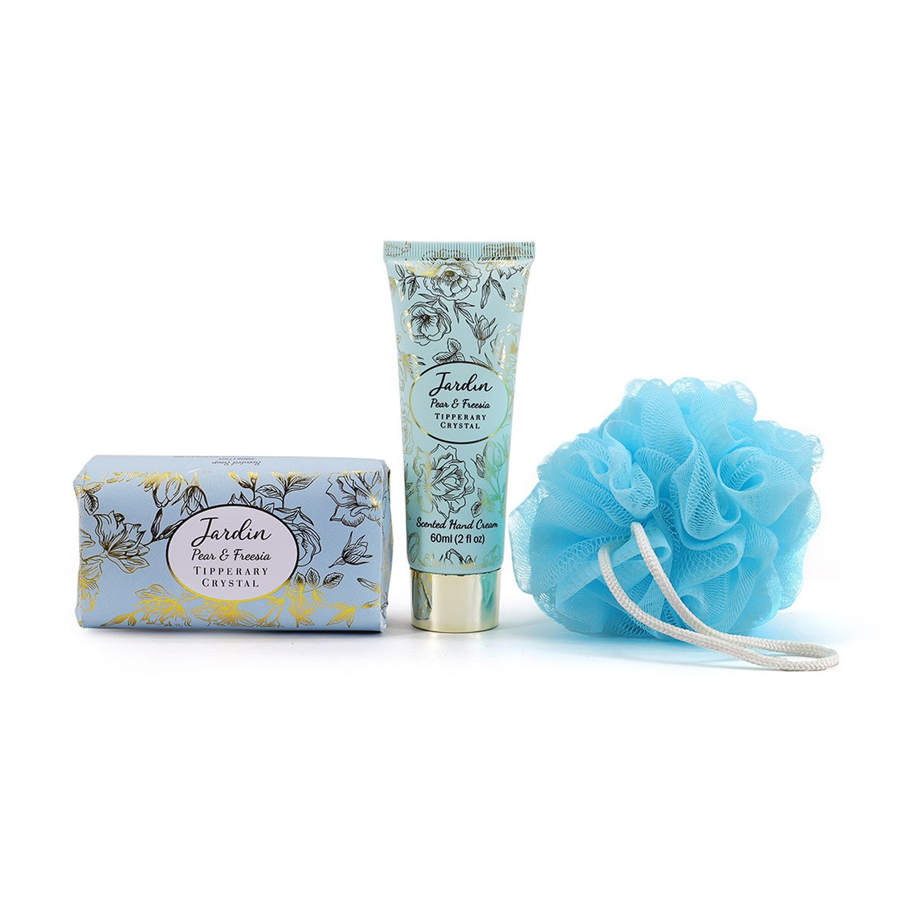 Tipperary Crystal Jardin Toiletry Bag Set - Pear & Freesia - NEW 2021