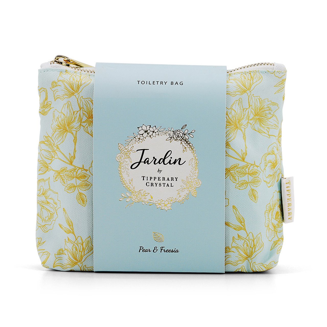 Tipperary Crystal Jardin Toiletry Bag Set - Pear & Freesia - NEW 2021