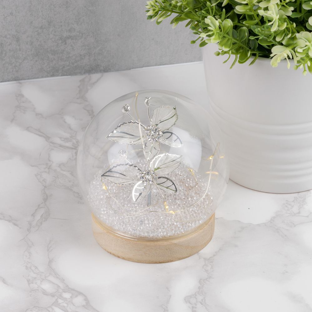 Jewel Butterfly Light Up LED Globe