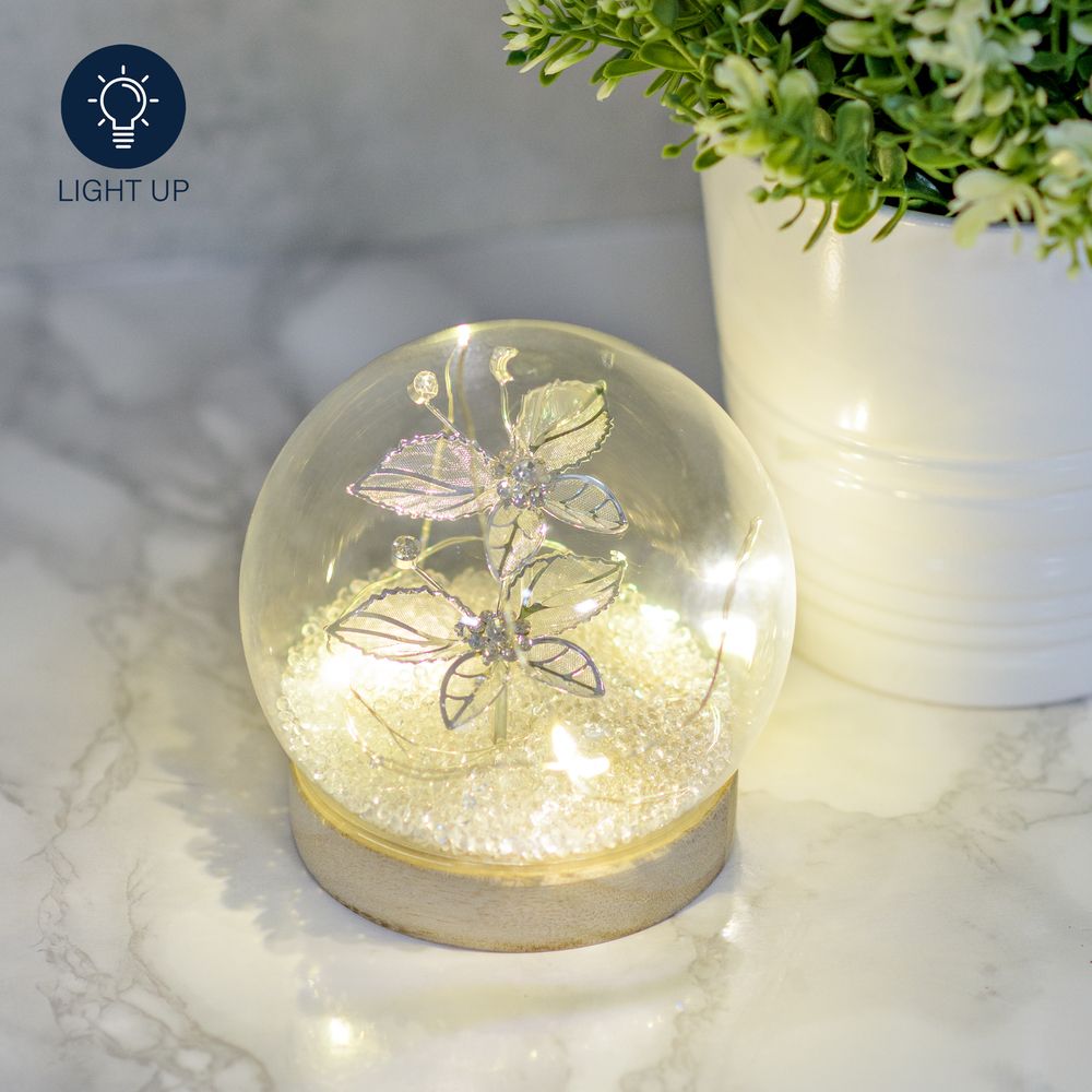 Jewel Butterfly Light Up LED Globe