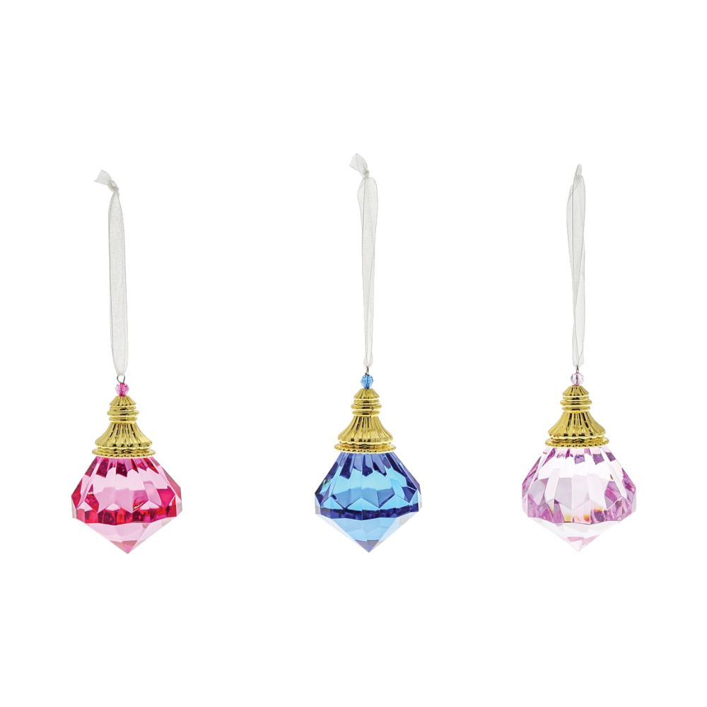 Jewel Cut Bauble Christmas Hanging Ornament - Red  These Jewel Cut Baubles are the perfect gift for yourself or a friend. Not only do they sparkle and shine on a Christmas Tree, they look wonderful as an addition to a gift bag or in any home. Created using a state of the art cutting technology, this product has the look of fine cut crystal.