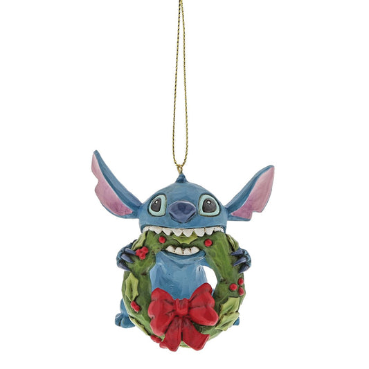 Disney Jim Shore Stitch Hanging Decoration  Everyone's favourite alien, Stitch, looks extra adorable in this hand painted hanging ornament by Jim Shore.
